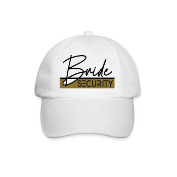 Bride Security - Baseball Cap - white/white - Front