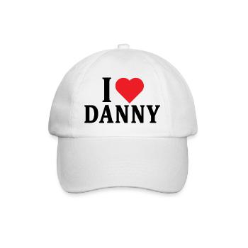 T-shirt J’adore Danny t-shirt idée cadeau - Casquette classique - blanc/blanc - Devant