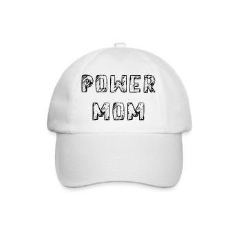 power maman maman maman maman enfants parents police - Casquette classique - blanc/blanc - Devant