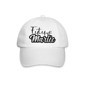 future mariée - evjf - mariage - Casquette classique - blanc/blanc - Devant