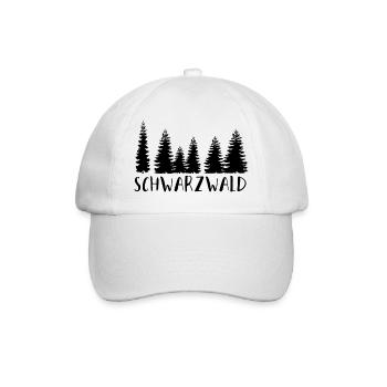 Schwarzwald | Gebirge | Wandern | Urlaub - Baseballkappe - Weiß/Weiß - Vorne