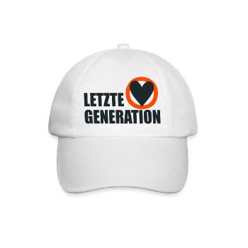 Letzte Generation - Design 4 - Baseballkappe - Weiß/Weiß - Vorne