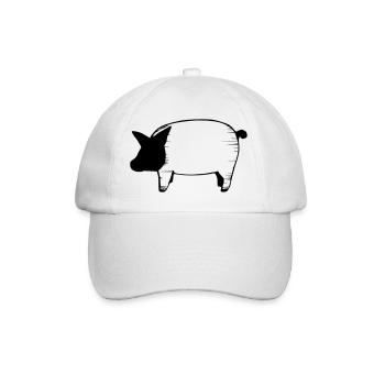 Pig Pigs Pigs Animal Animals Vector 6 - Baseball Cap - white/white - Front