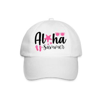 Aloha Summer - Baseball Cap - white/white - Front