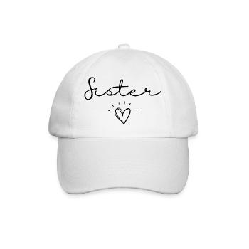 sister - Baseball Cap - white/white - Front