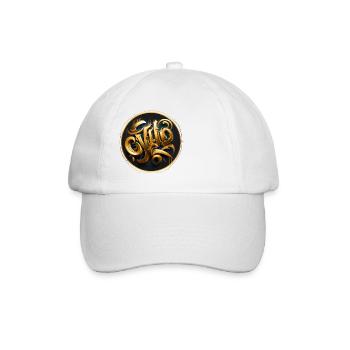 Gold Graffiti Theme 1 - Baseball Cap - white/white - Front