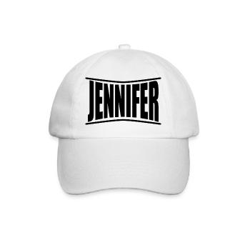 t-shirt Jennifer t-shirt idée cadeau - Casquette classique - blanc/blanc - Devant