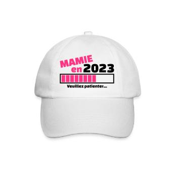 mamie en 2023 veuillez patienter - Casquette classique - blanc/blanc - Devant