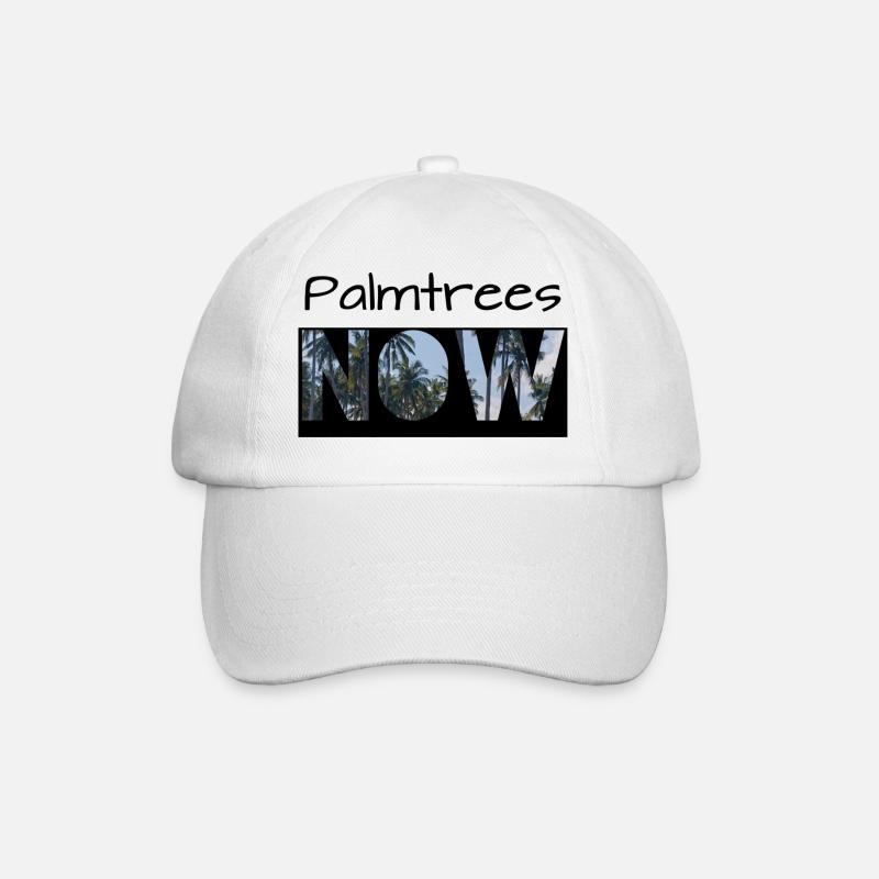 Palmtrees now - Baseballkappe - Weiß/Weiß