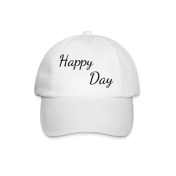 Happy Day - Casquette classique - blanc/blanc - Devant