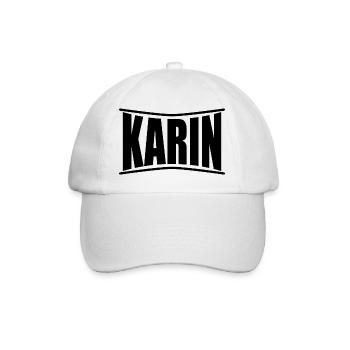t-shirt Karin t-shirt gift idea - Baseball Cap - white/white - Front