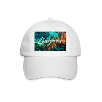 Surprise Colorée Feuillages Script - Casquette classique - blanc/blanc - Devant