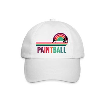 Paintball Retro Vintage - Casquette classique - blanc/blanc - Devant