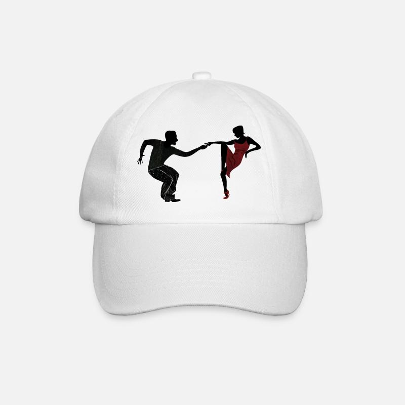 Tanzpaar - Baseballkappe - Weiß/Weiß