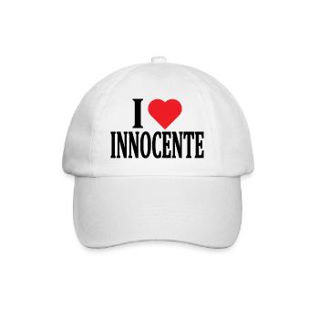 t-shirt J’adore Innocente idée cadeau t-shirt - Casquette classique - blanc/blanc - Devant