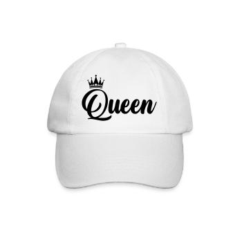 queen - Baseballkappe - Weiß/Weiß - Vorne