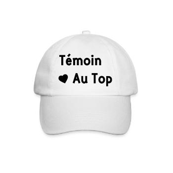 Témoin au top - Casquette classique - blanc/blanc - Devant