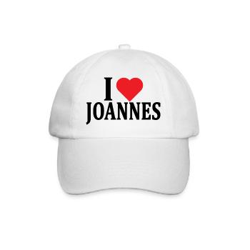 nom t-shirt J’aime Joannes t-shirt idée cadeau - Casquette classique - blanc/blanc - Devant