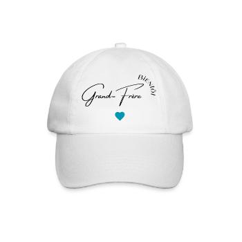 Bientôt grand frère - Casquette classique - blanc/blanc - Devant