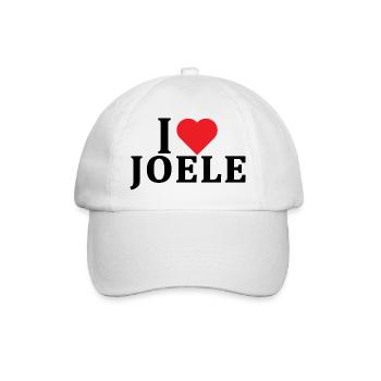 nom du t-shirt J’aime Joele idée cadeau t-shirt - Casquette classique - blanc/blanc - Devant