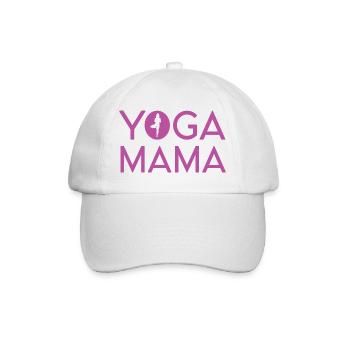 Yoga Mama - Idée cadeau yoga - Casquette classique - blanc/blanc - Devant