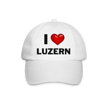 I Love Lucerne - Baseball Cap - white/white - Front