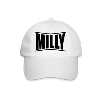 t-shirt name Milly t-shirt gift idea - Baseball Cap - white/white - Front