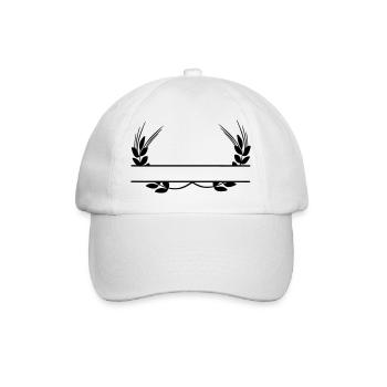 Logo grain products - Baseball Cap - white/white - Front