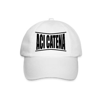 T-shirt Sicile Aci Catena t-shirt idée cadeau - Casquette classique - blanc/blanc - Devant