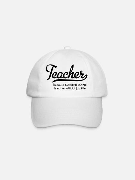 Enseignant - Casquette classique - blanc/blanc