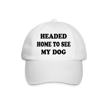 Hund Dog - Baseballkappe - Weiß/Weiß - Vorne