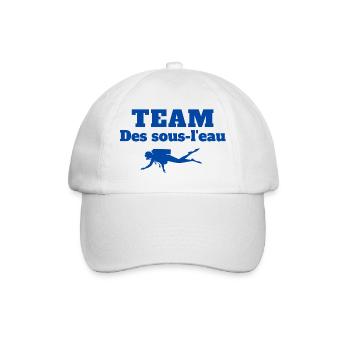 plongée sous-marine, plongeur, masque de plongée - Casquette classique - blanc/blanc - Devant