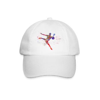 Fußballspieler - Baseballkappe - Weiß/Weiß - Vorne