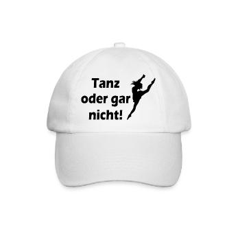 Dancing Dance Music - Baseballkappe - Weiß/Weiß - Vorne