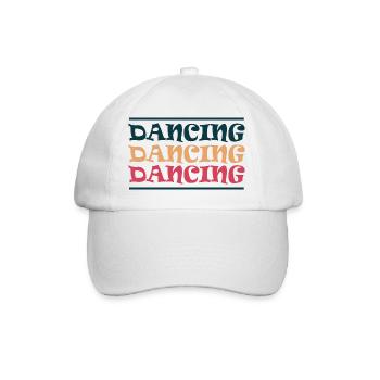 Dancing Dance Music - Baseballkappe - Weiß/Weiß - Vorne