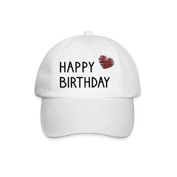 ALLES GUTE ZUM GEBURTSTAG. ALLES GUTE ZUM GEBURTSTAG. JAHRESTAG. - Baseballkappe - Weiß/Weiß - Vorne