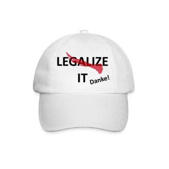 Cannabis Marijuana Legalization - Baseball Cap - white/white - Front
