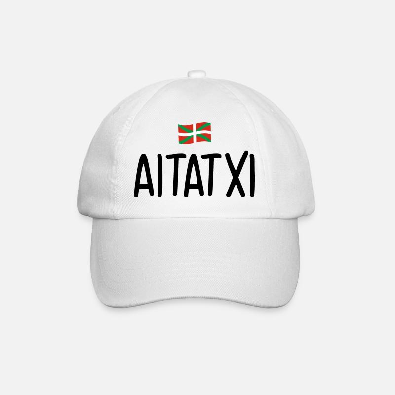 Aitatxi pays basque grand père - Casquette classique - blanc/blanc