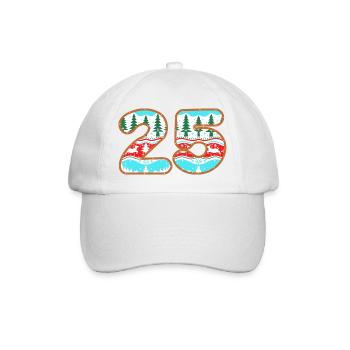 25 décembre, pull moche, Noël, joyeux Noël - Casquette classique - blanc/blanc - Devant