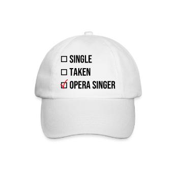 Single Taken Chanteur d’opéra chanteur noir chanteur - Casquette classique - blanc/blanc - Devant