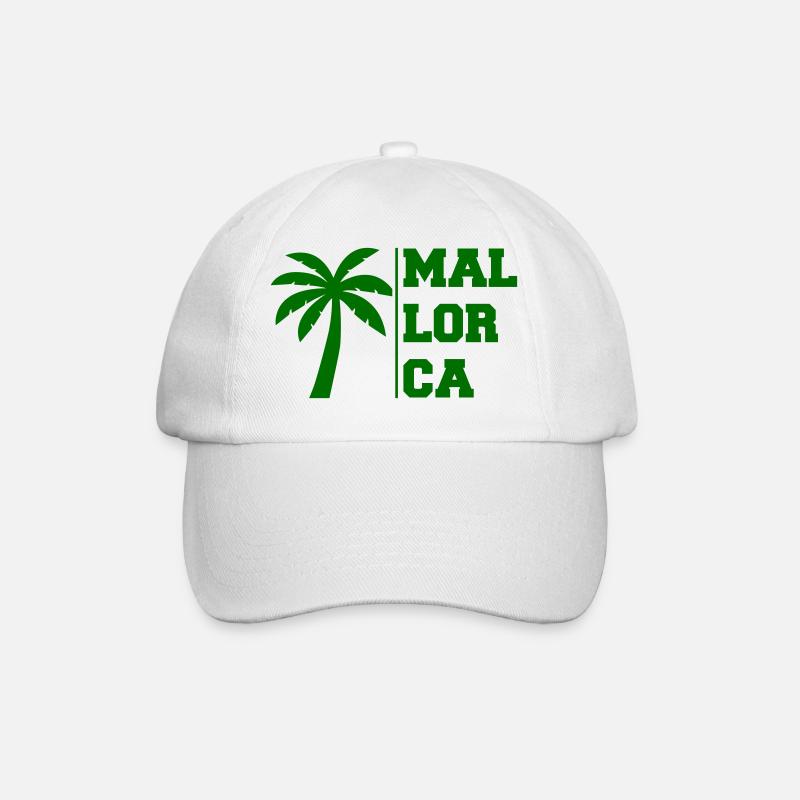 mallorca - Baseballkappe - Weiß/Weiß