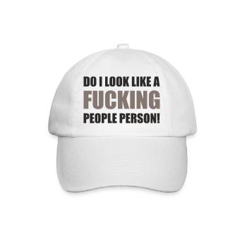 Pas votre personne de gens - Attitude sarcastique - Casquette classique - blanc/blanc - Devant