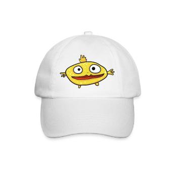 Drôle de poisson jaune - Casquette classique - blanc/blanc - Devant