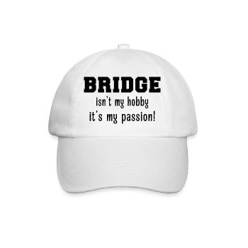 Bridge - Bridgeur - Bridgeuse - Cartes - Casquette classique - blanc/blanc - Devant