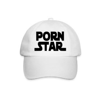 Nur für die echten Pornostars. Humor* - Baseballkappe - Weiß/Weiß - Vorne