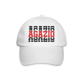 t-shirt Agazio t-shirt idée cadeau texte empilé - Casquette classique - blanc/blanc - Devant