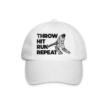 Kricket Techniken - Baseballkappe - Weiß/Weiß - Vorne