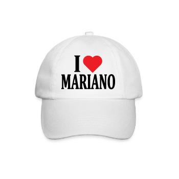 t-shirt J’aime Mariano t-shirt idée cadeau - Casquette classique - blanc/blanc - Devant