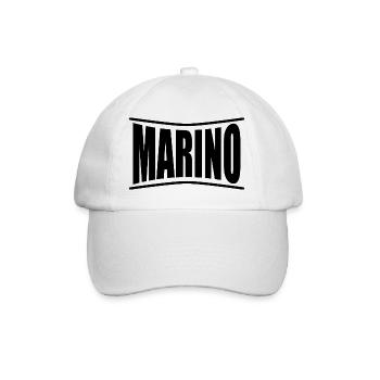 Idée cadeau t-shirt t-shirt Marino - Casquette classique - blanc/blanc - Devant