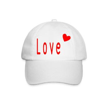VALENTINE'S DAY. Bachelorette party. I LOVE YOU. I LOVE YOU. LOVE - Baseball Cap - white/white - Front